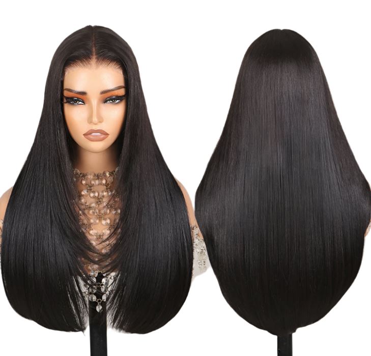 Layered Straight 6x6 Glueless Wear & Go Lace Wig
