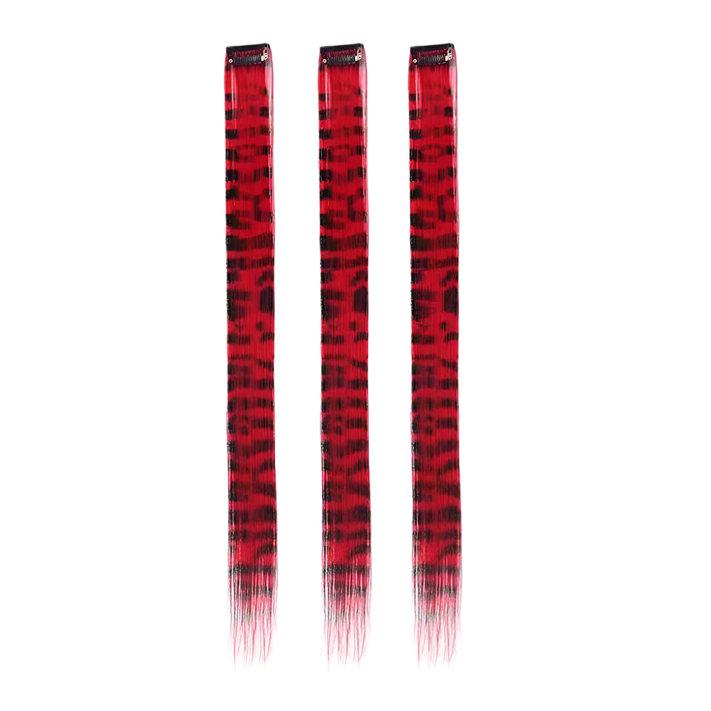 Stripe Printed Colorful Clip-In Hair Extensions