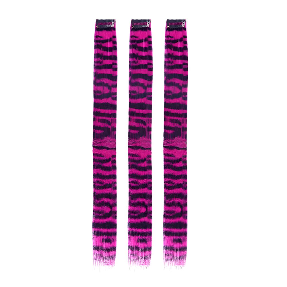 Stripe Printed Colorful Clip-In Hair Extensions