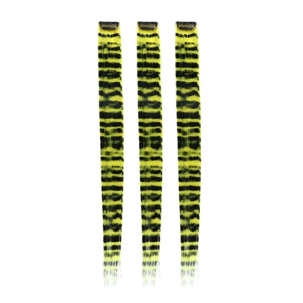 Stripe Printed Colorful Clip-In Hair Extensions