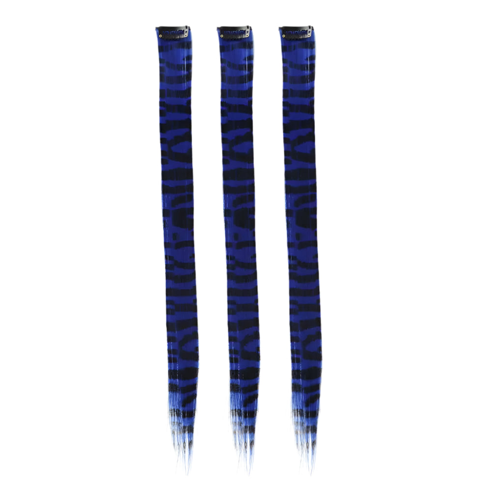 Stripe Printed Colorful Clip-In Hair Extensions