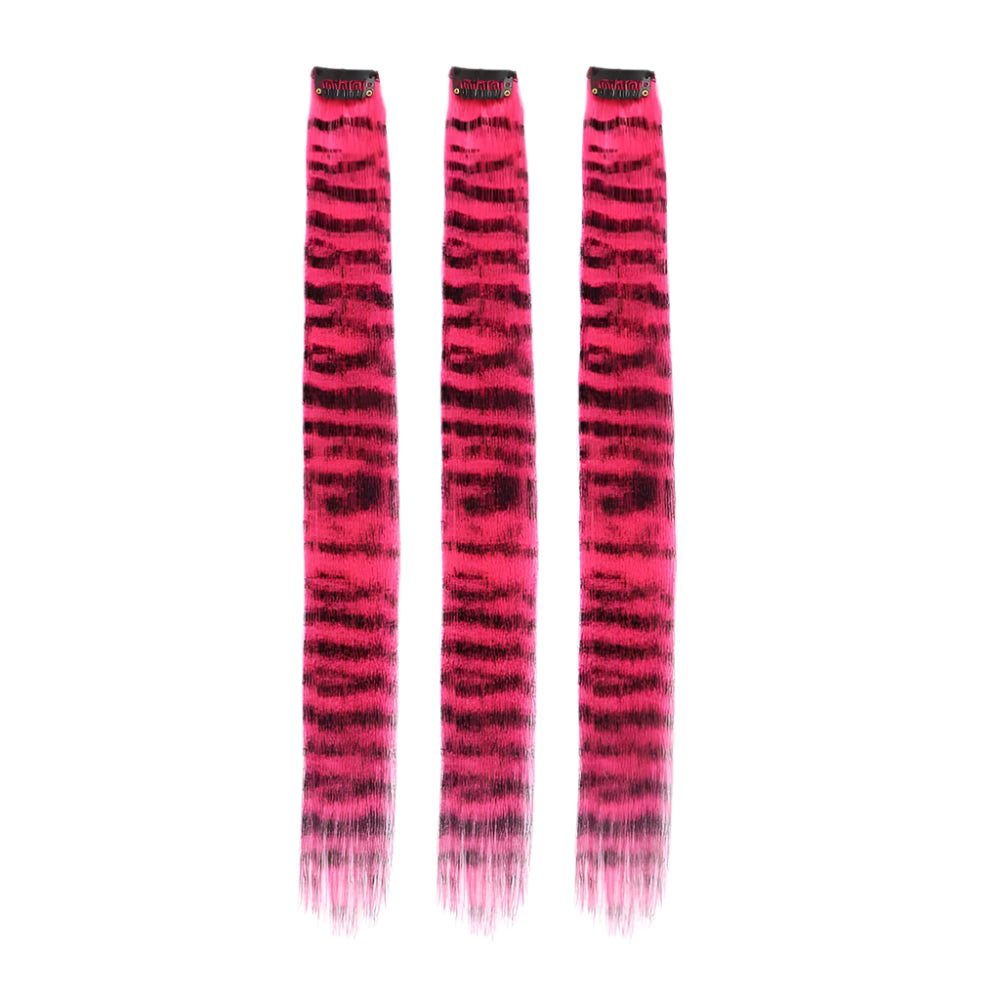 Stripe Printed Colorful Clip-In Hair Extensions