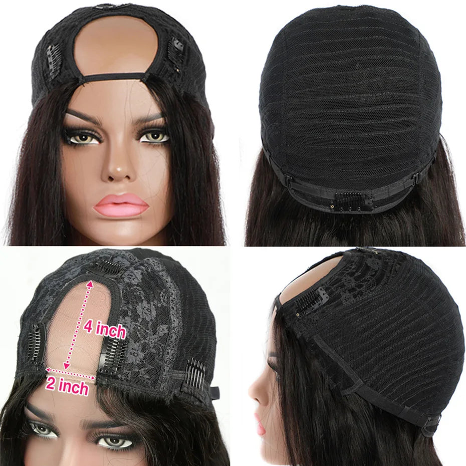 Straight U-Part Brazilian Wig