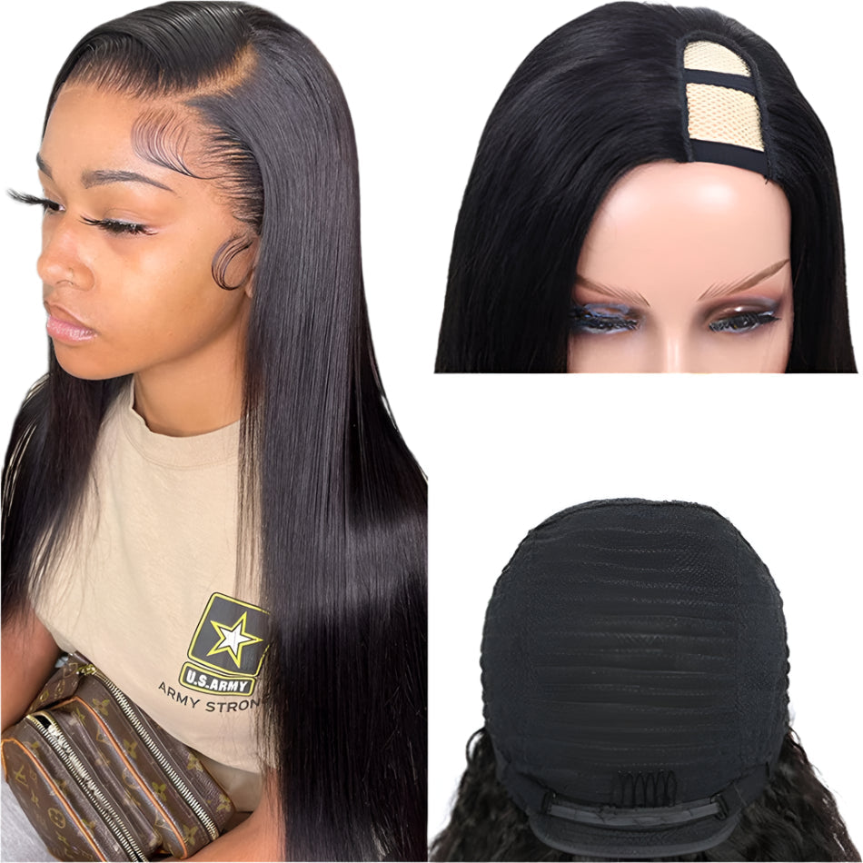 Straight U-Part Brazilian Wig