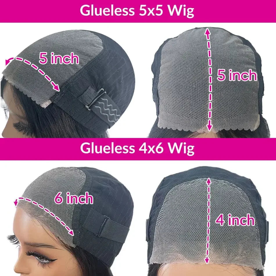 Body Wave Glueless Wig – 6x4 Pre-Cut Lace Frontal