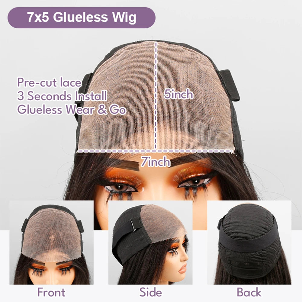 Pre-Cut Water Wave Bob Wig – Glueless Lace Front