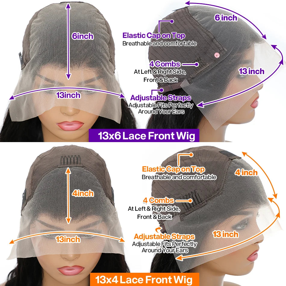 Pomegranate Red 613 Blonde Highlight Body Wave Lace Front Wig