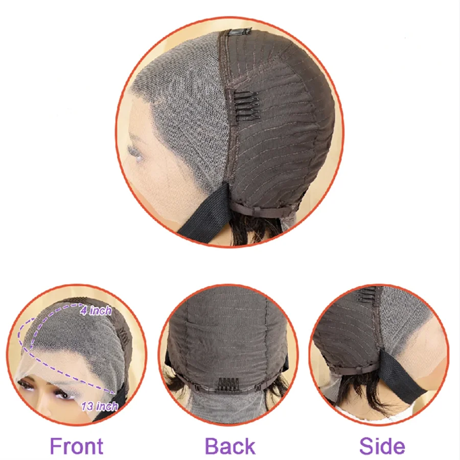 8" Pixie Cut 13x4 Lace Front Wig