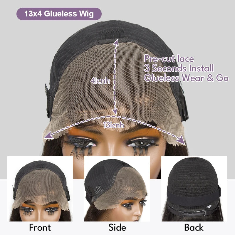 Pre-Cut Water Wave Bob Wig – Glueless Lace Front