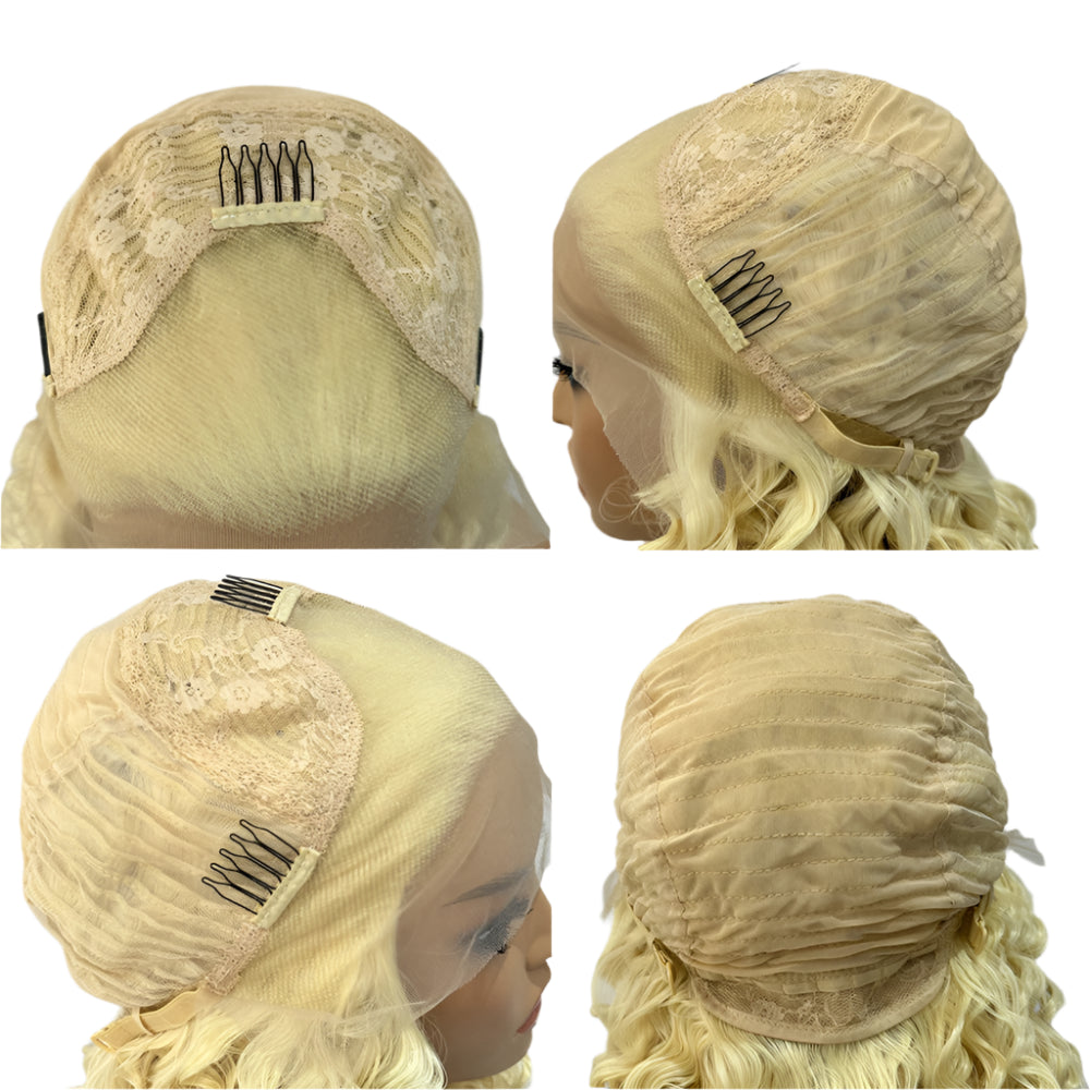 Ginger Yellow Synthetic Lace Front Wig