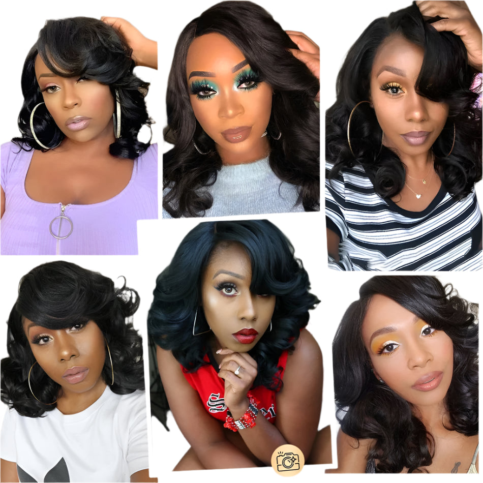 Loose Body Wave Bob Wig – 13x4 Lace Front Human Hair Wig