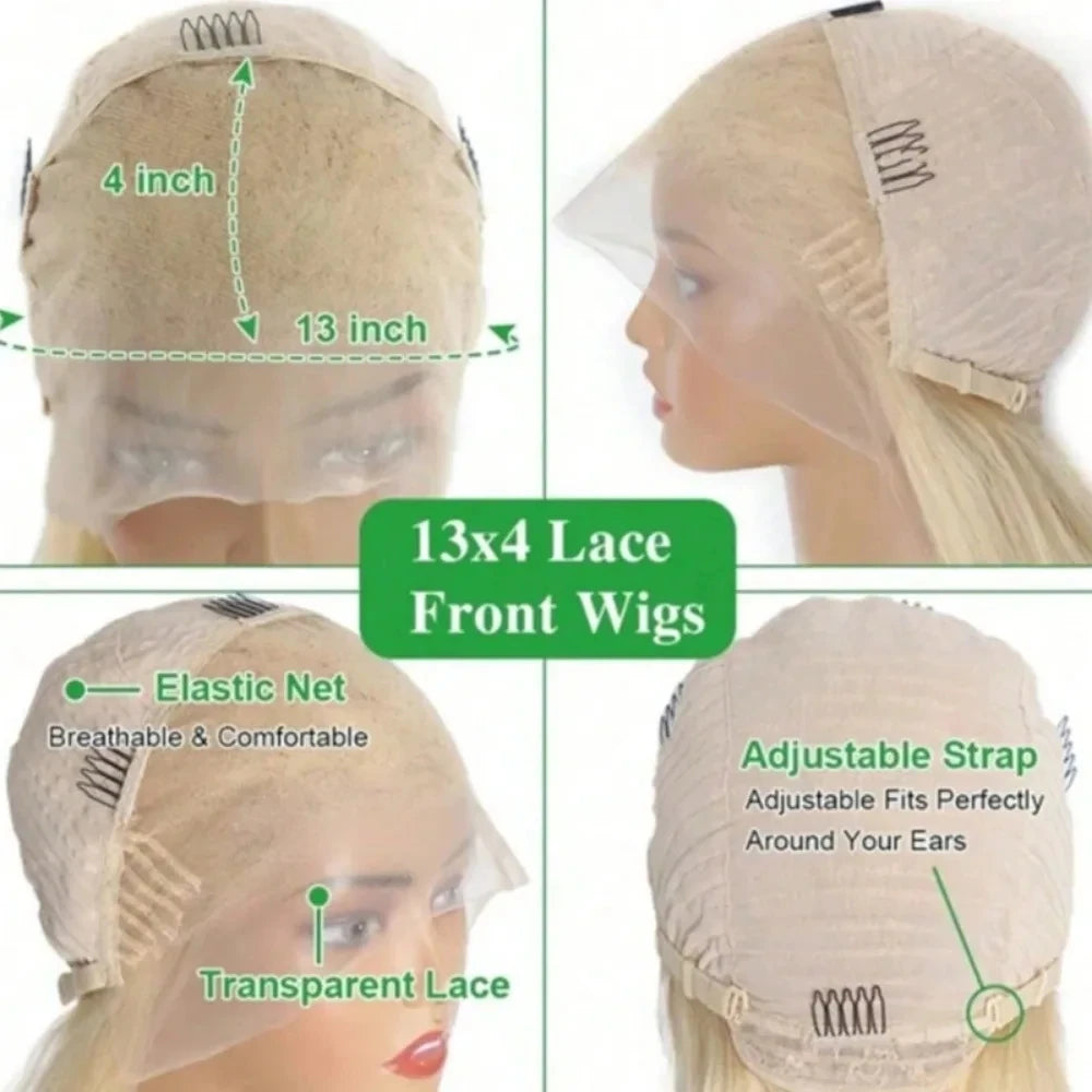 Yellow Bob 13x4 Lace Front Human Hair Wig