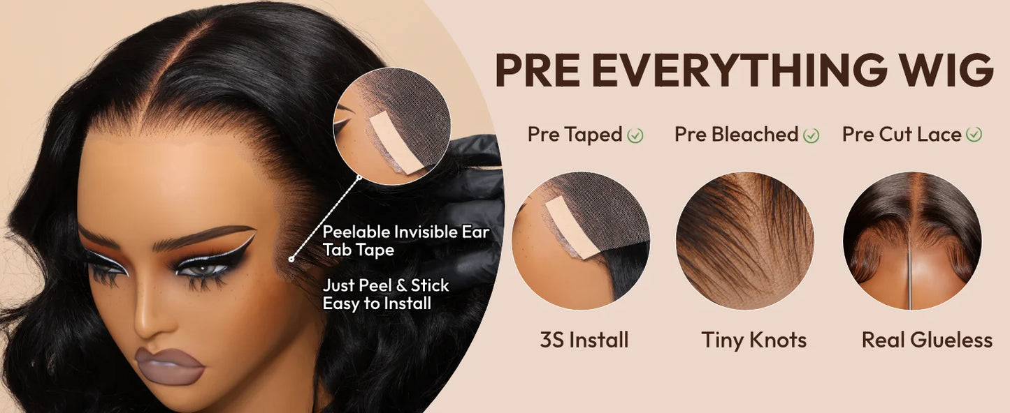 Curtain Bangs Loose Wave Lace Front Wig