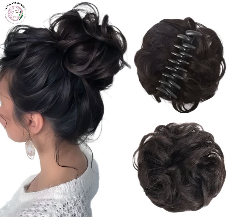 Claw Clip Synthetic Messy Bun