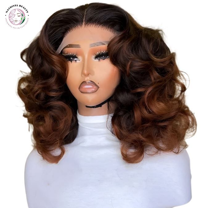 Honey Blonde Loose Wave Brown Lace Wig