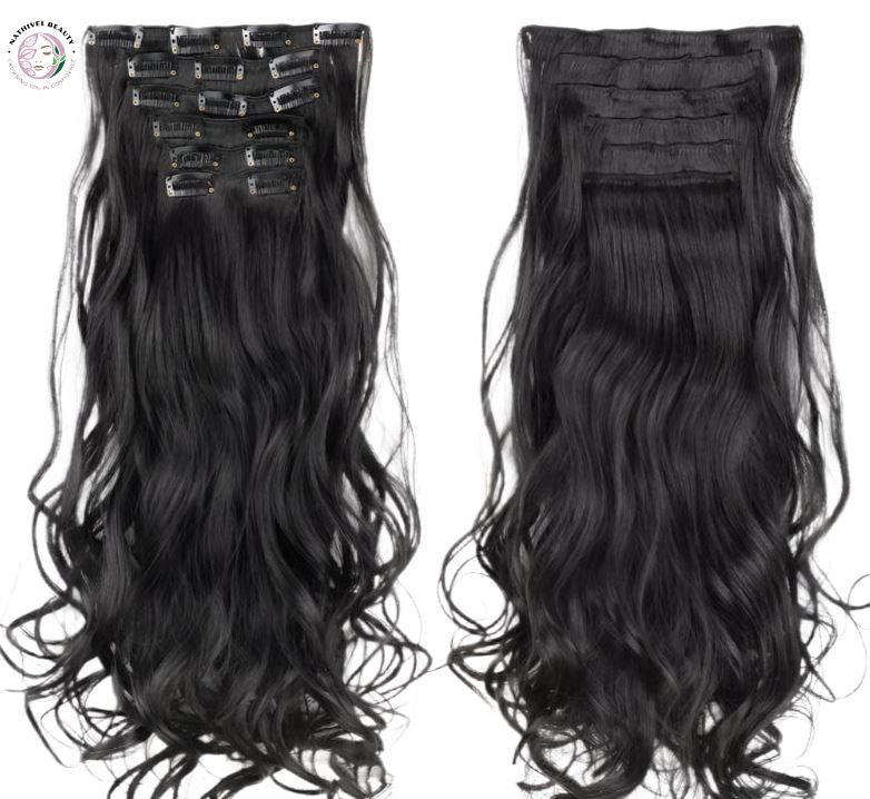 Synthetic 24" Long Curly Hair Extensions