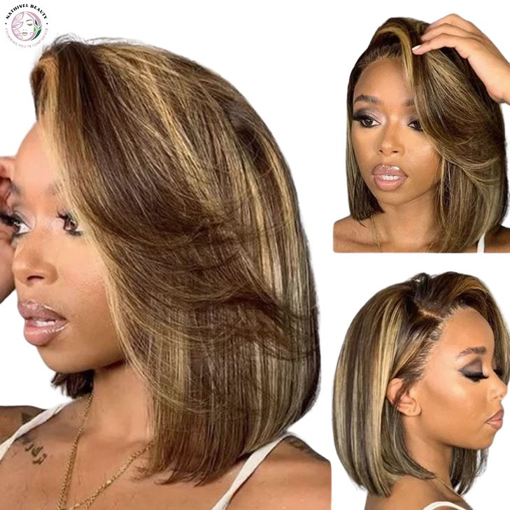 Highlight Bob Wig – Human Hair Lace Front