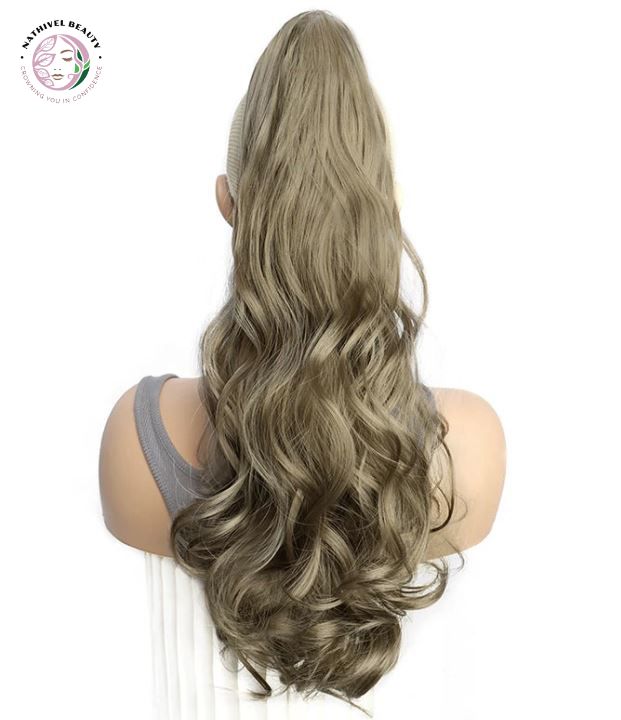 Synthetic Long Curly Wavy Ponytail Hair Extension