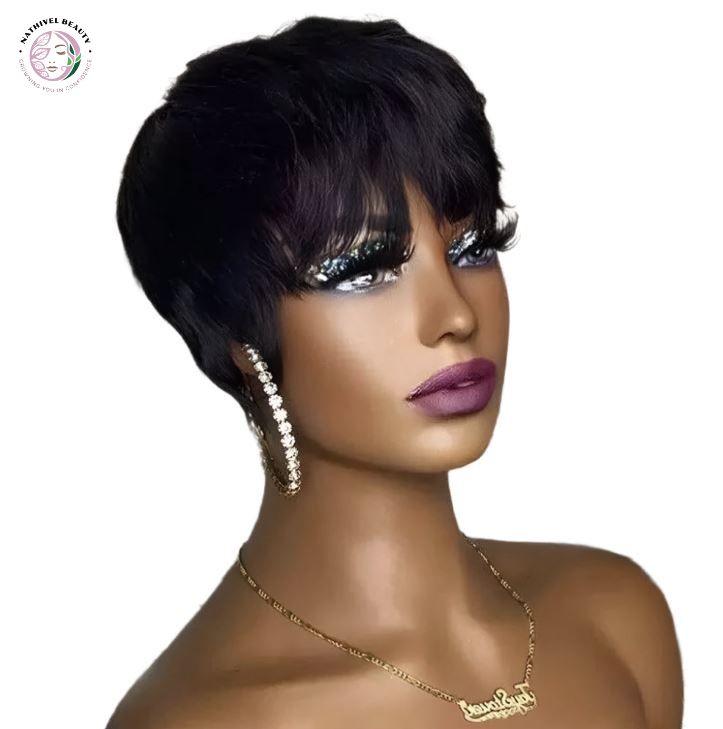 Chocolate Brown Short Pixie Cut Wig