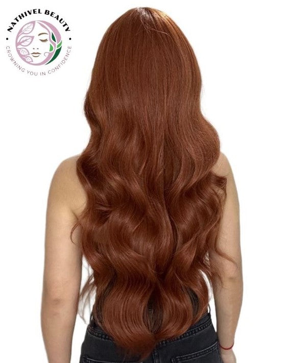 Wavy Synthetic Wig with Bangs