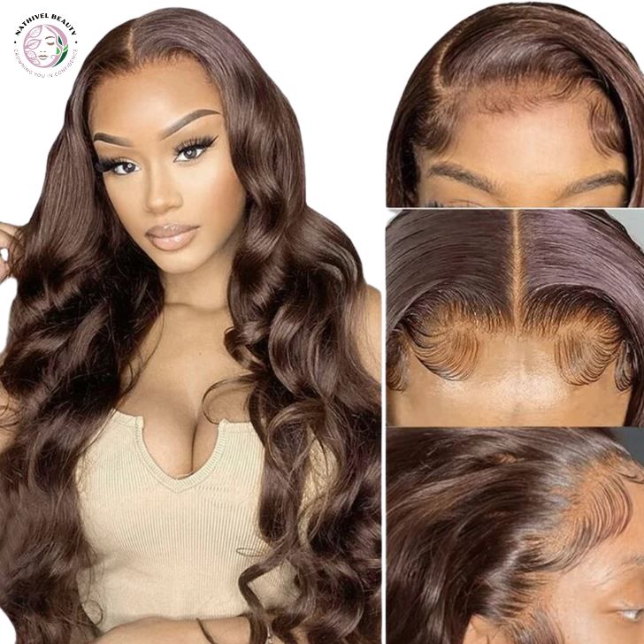 Chocolate Brown 13x4 Glueless Lace Front Wig