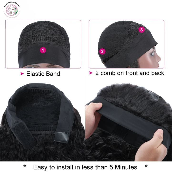 Water Wave Headband Wig