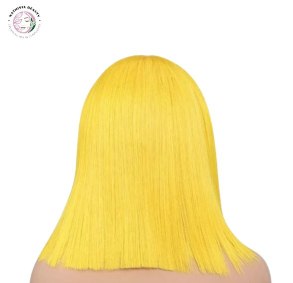 Yellow Bob 13x4 Lace Front Human Hair Wig