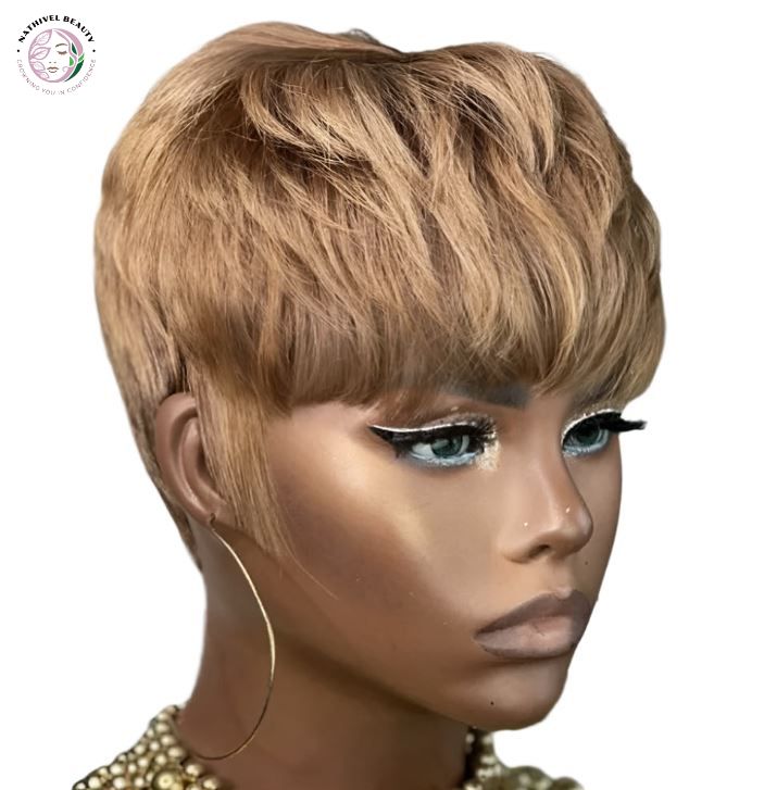 Chocolate Brown Short Pixie Cut Wig
