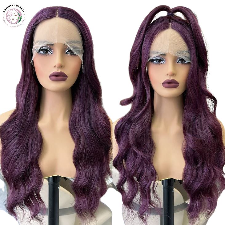 Dark Burgundy Body Wave Lace Front Wig