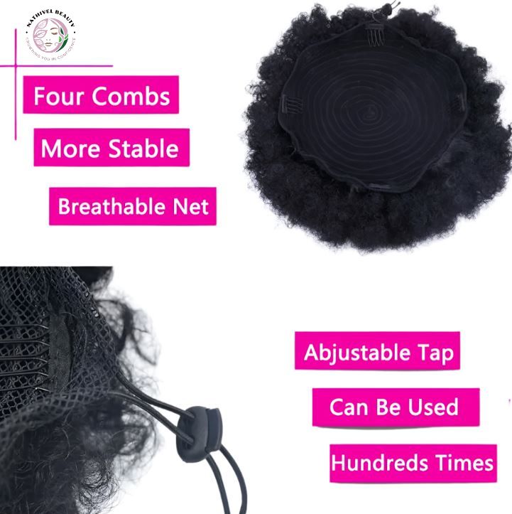 10" Afro Puff Drawstring Ponytail