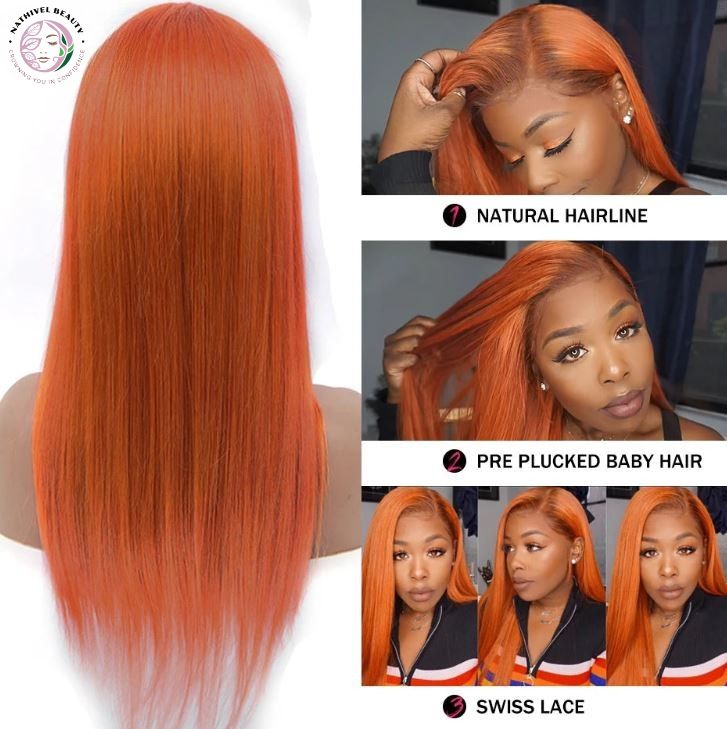 Orange Ginger Lace Front Wig