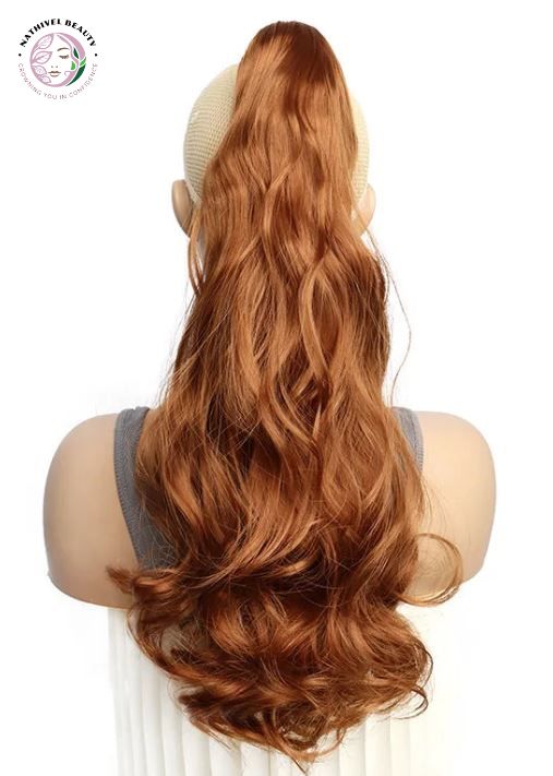 Synthetic Long Curly Wavy Ponytail Hair Extension