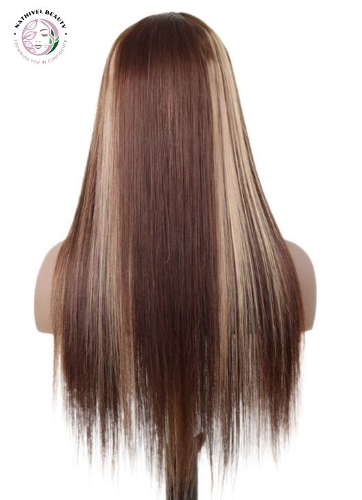 Ombre Highlight Straight Wig