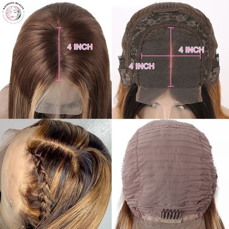 Ombre Highlight Straight Wig