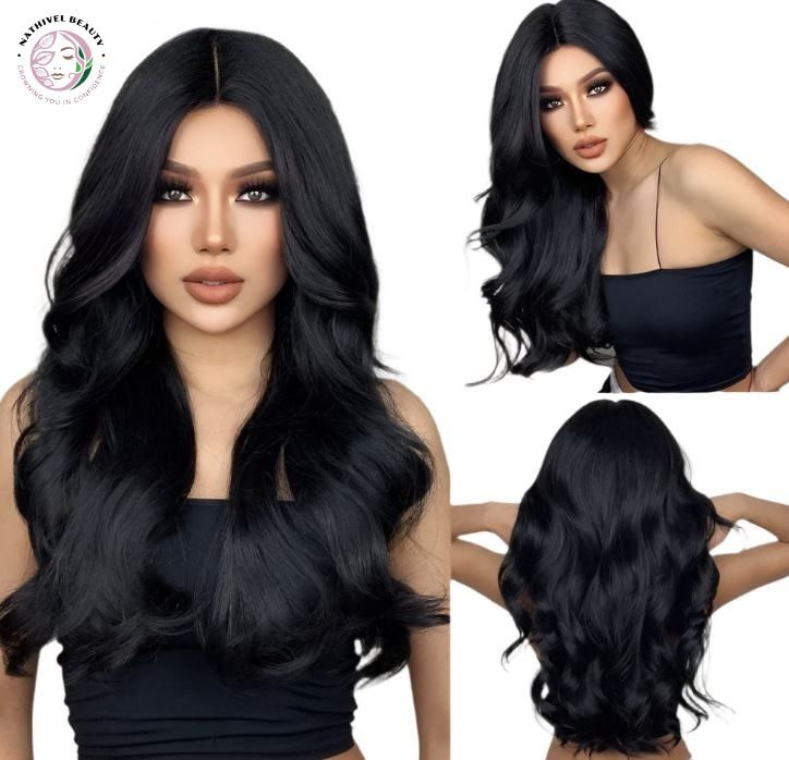 Wavy Ombre Brown Blonde Lace Front Wig
