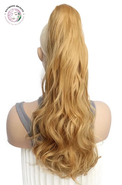 Synthetic Long Curly Wavy Ponytail Hair Extension