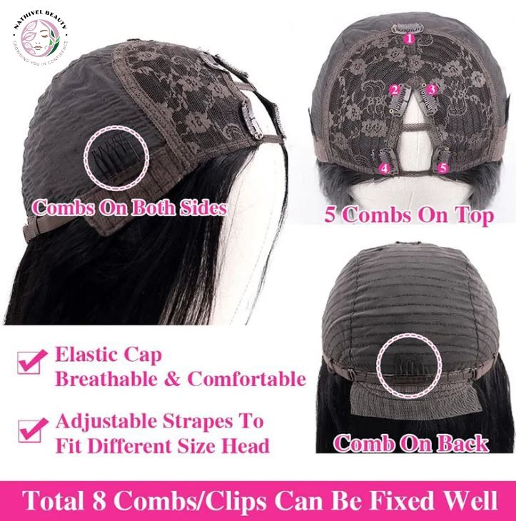 Kinky Curly U V Part Wig