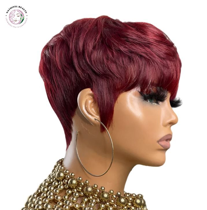 Chocolate Brown Short Pixie Cut Wig