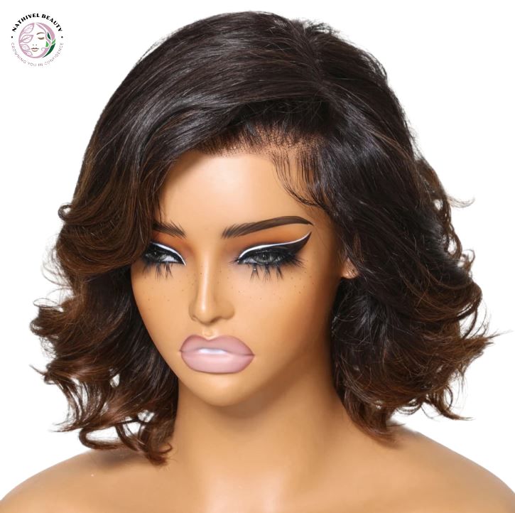 Chestnut Brown Ombre Bob Wig