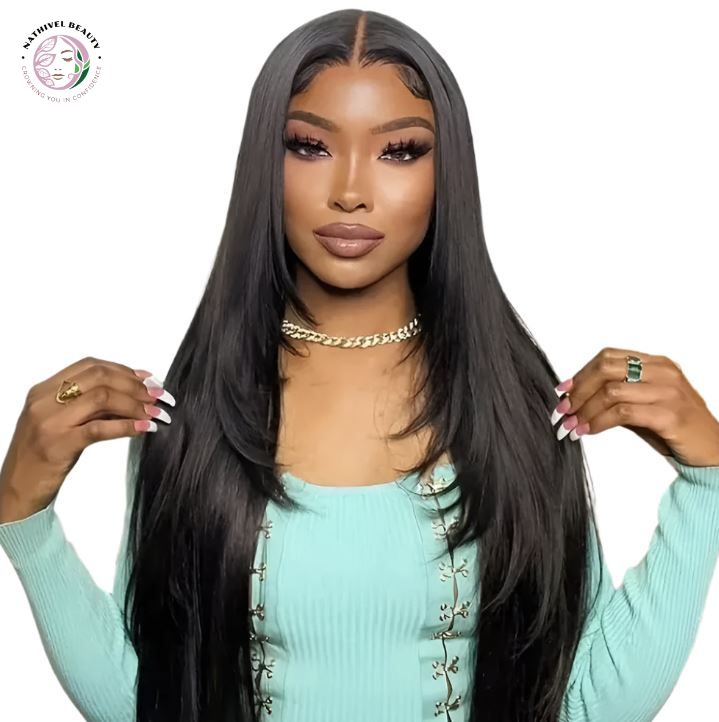 Layered Straight 6x6 Glueless Wear & Go Lace Wig