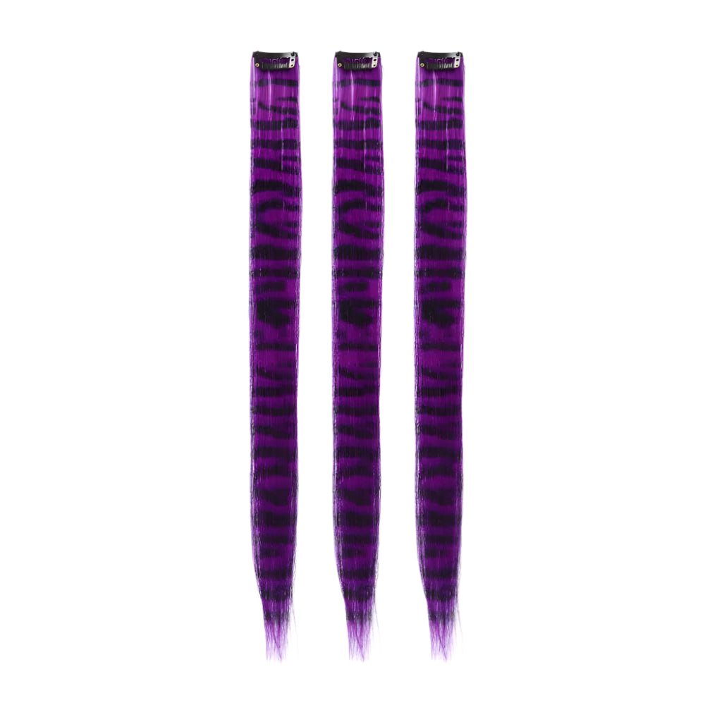 Stripe Printed Colorful Clip-In Hair Extensions