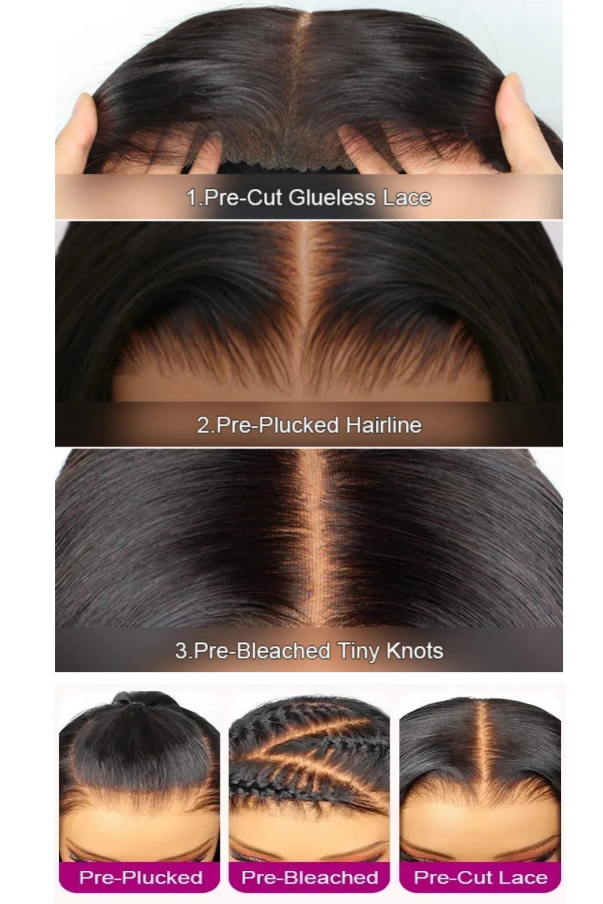 26" Ombre Honey Blonde Highlight Loose Body Wave Wig