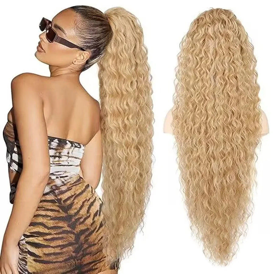 36" Synthetic Curly Ponytail Extension