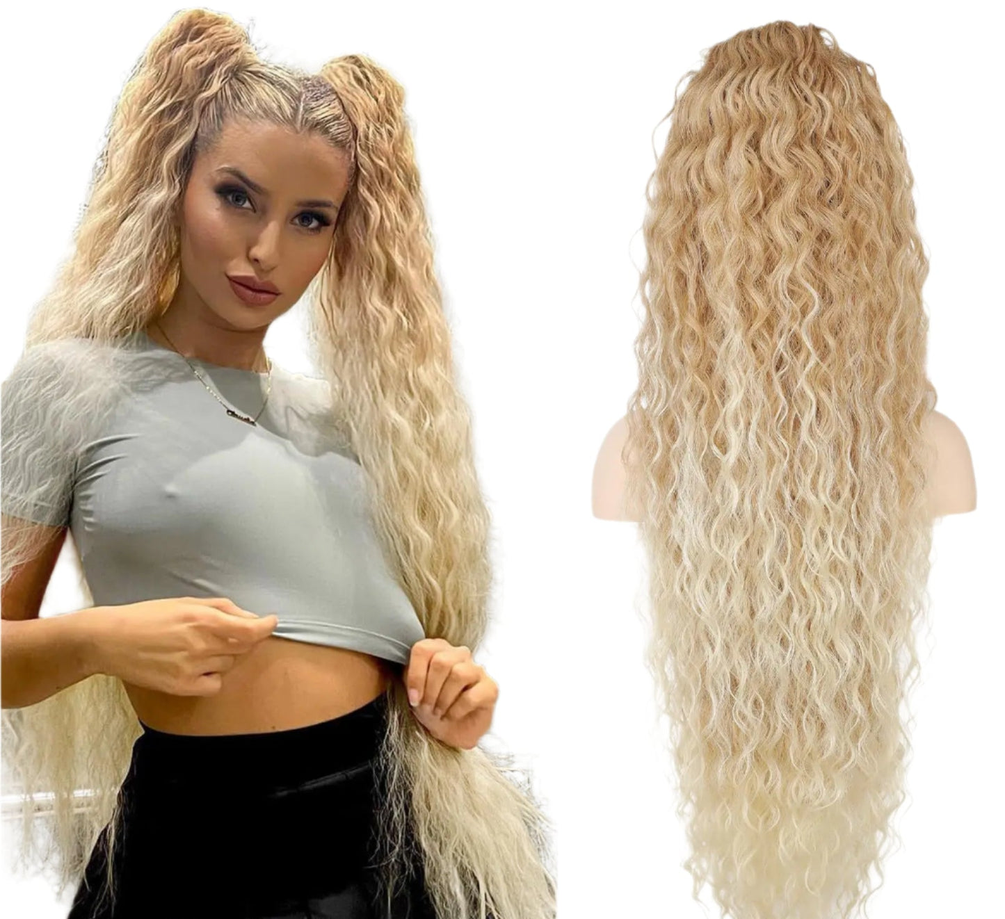 36" Synthetic Curly Ponytail Extension