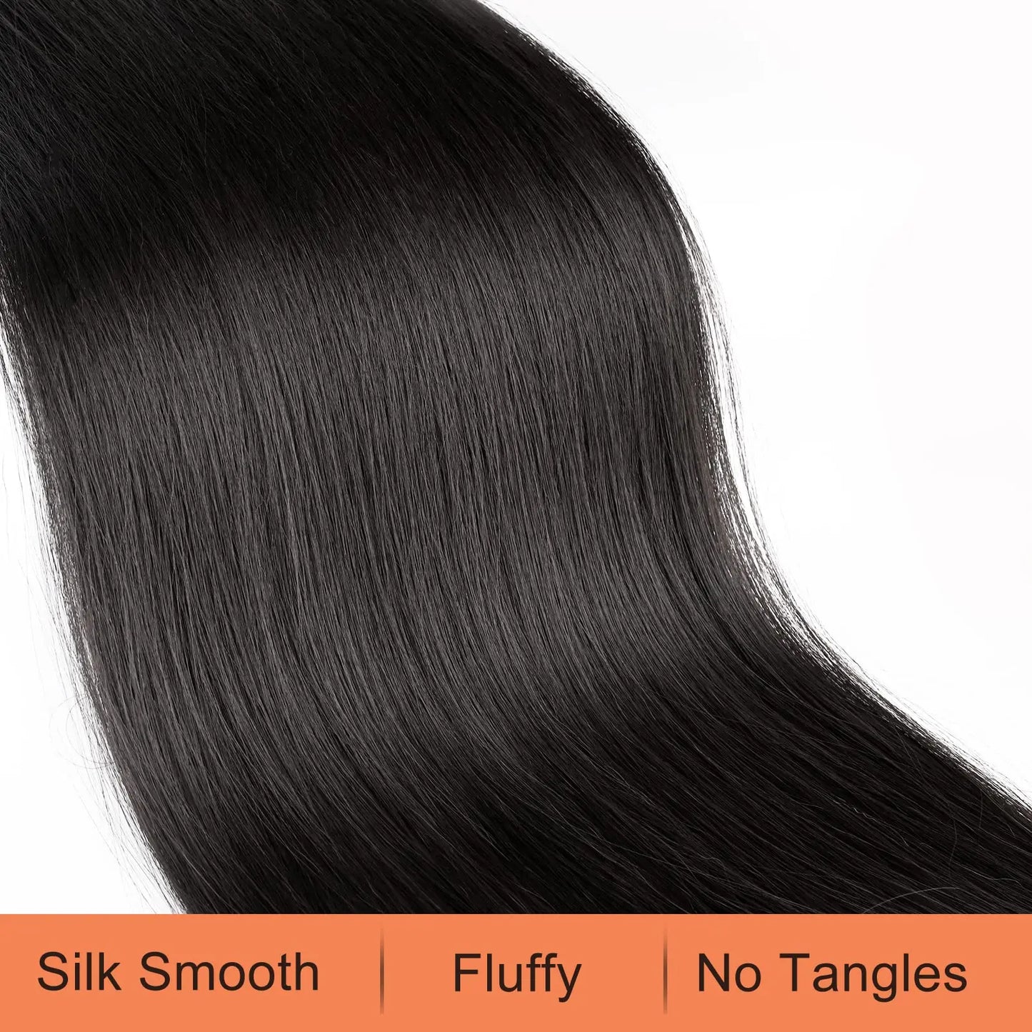 36" Long Straight Drawstring Ponytail