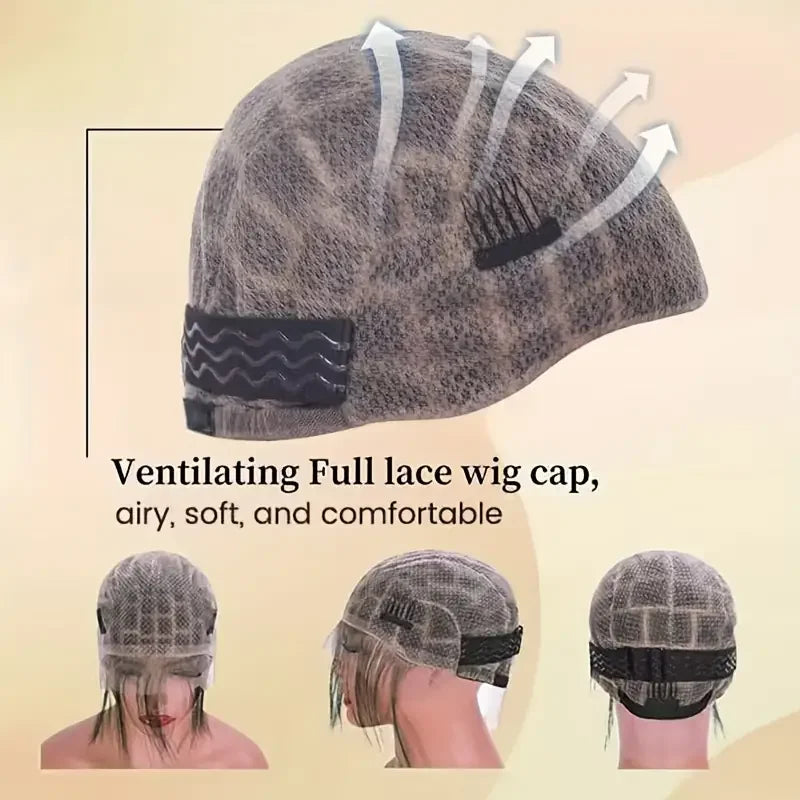 Full Lace Wig Cap – Double Lace Knotless Braided Cornrow Cap