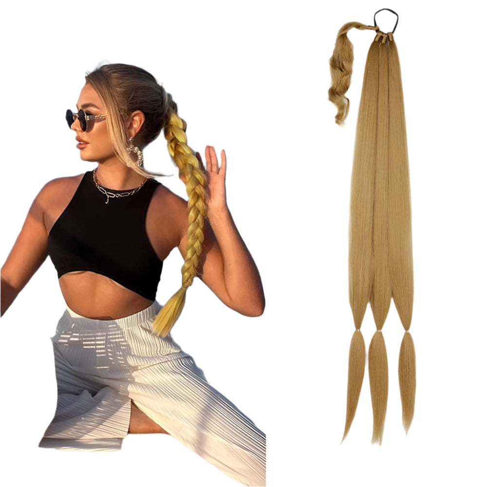 36" Straight Wrap-Around Ponytail