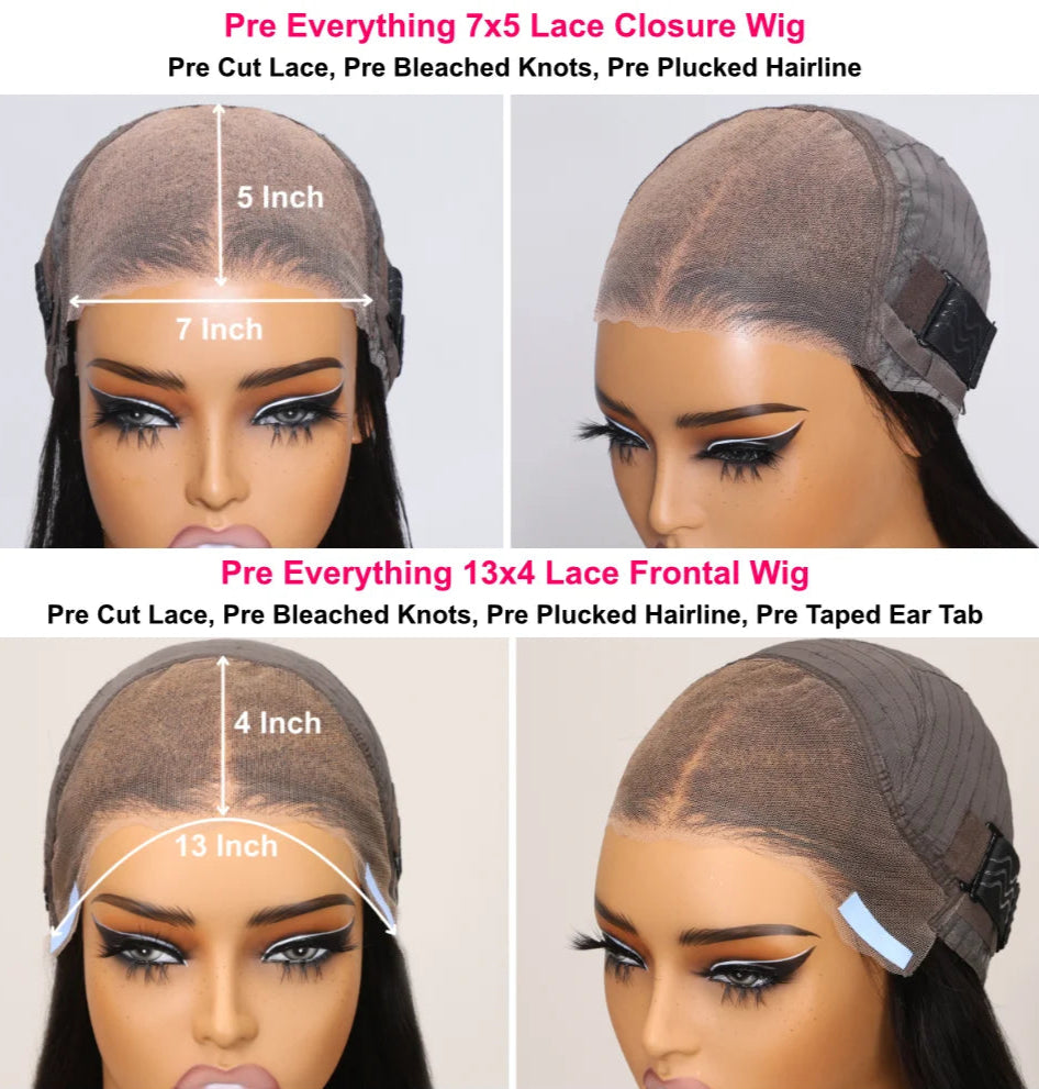 3D Body Wave Brown Balayage Lace Frontal Wig