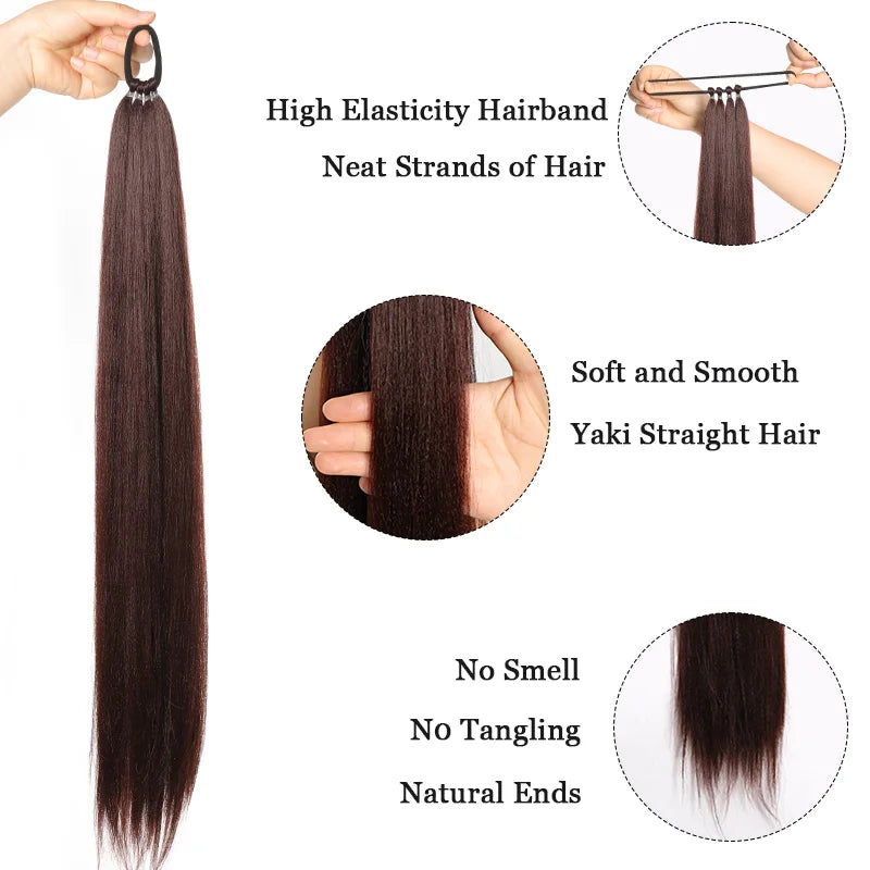 28" Synthetic Ponytail Extension