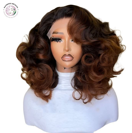 Honey Blonde Loose Wave Brown Lace Wig
